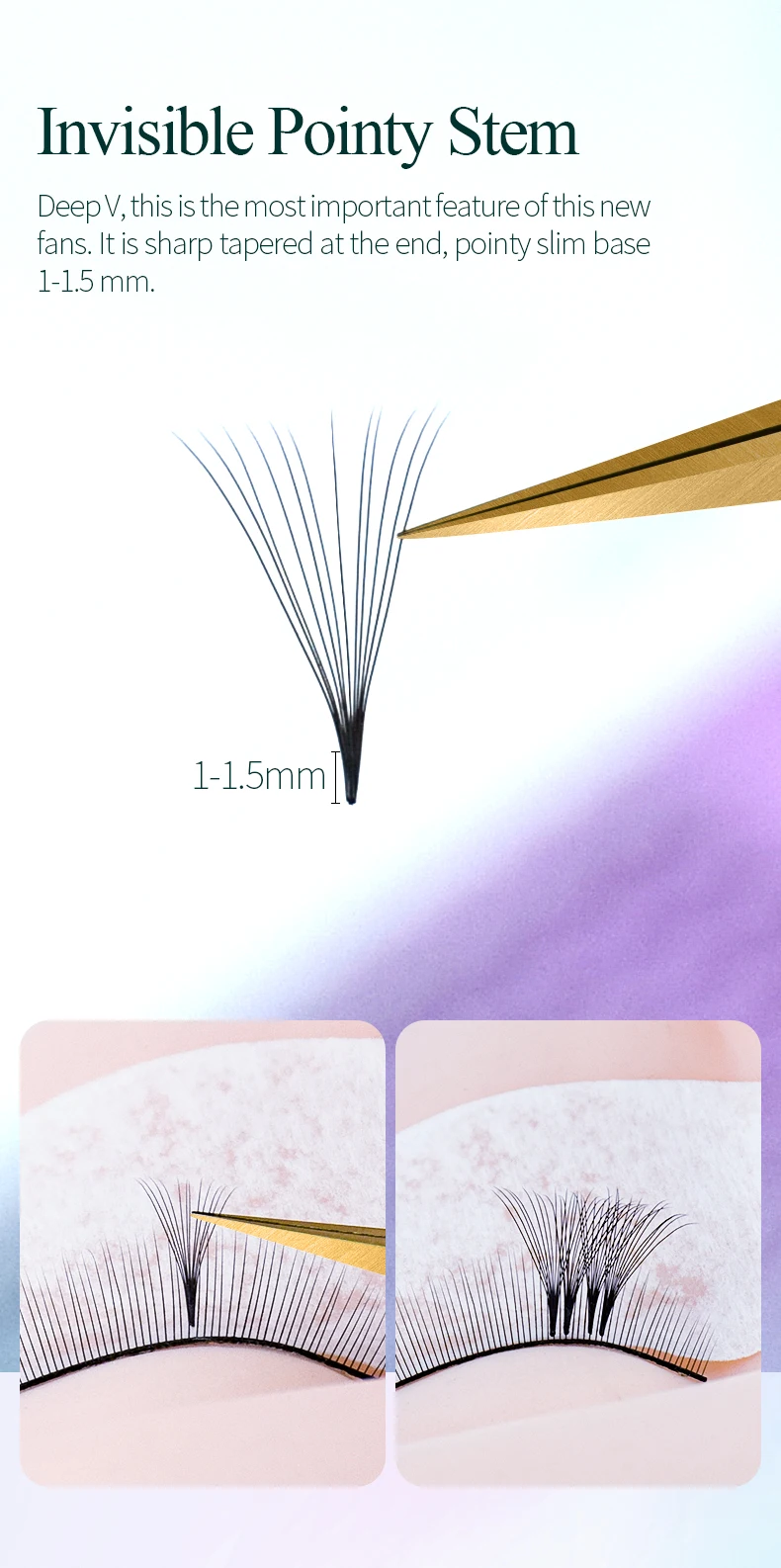 Song Lashes Pointy Base Promade Fans Eyelash Extension Sharp Thin Pointy Base Promade Volume Fans Eyelashes8D 10D 12D Song Lashes Pointy Base Promade Fans Eyelash Extension Sharp Thin Pointy Base Promade Volume Fans Eyelashes8D 10D 12D
