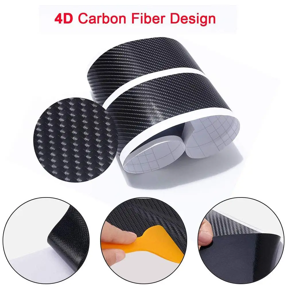 Универсальная автомобильная противоскользящая наклейка на порог с защитой от