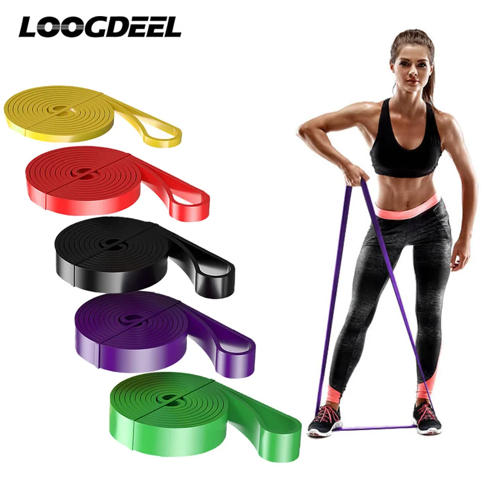 

Resistance Band Exercise Elastic Band Workout Rubber Loop Strength Pilates Fitness Equipment Training Expander Unisex