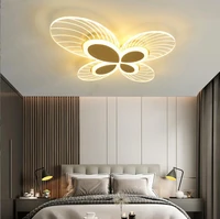 modern simple led ceiling lamp bedroom living room childrens room butterfly design creative lighting