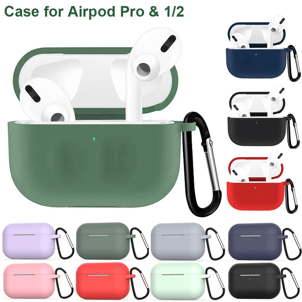 360 ° резиновый чехол для Airpods Pro 2019 беспроводной зарядный + брелок силиконовый