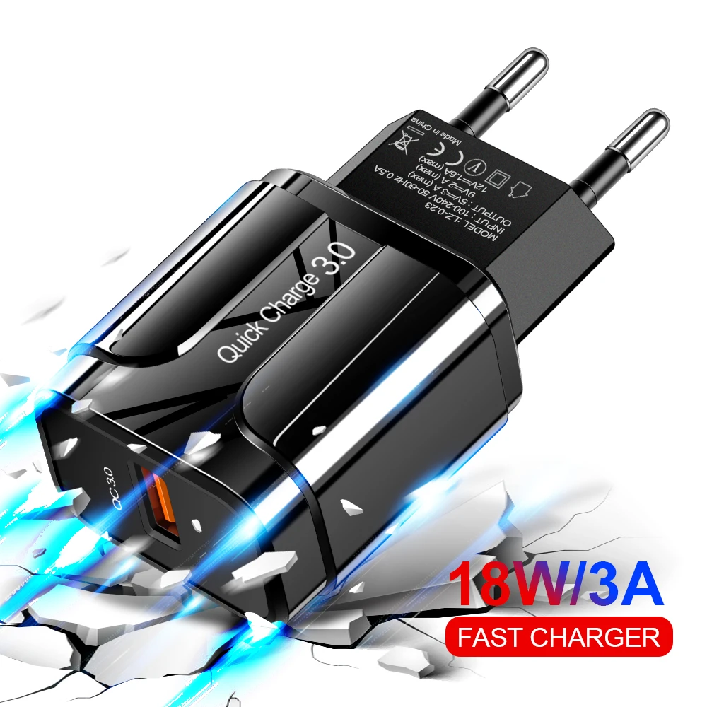Олаф 18 Вт Быстрая зарядка 3,0 USB зарядное устройство ЕС США 5 в 3 А Быстрая зарядка мобильного телефона зарядное устройство для iphone huawei samsung Xiaomi адаптер LG