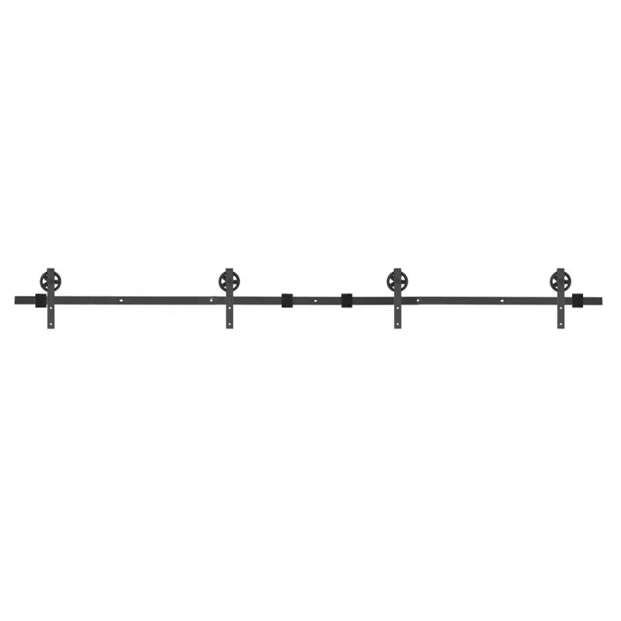 12 футов двойная дверь Сращивание круглое колесо углеродистая сталь сарая