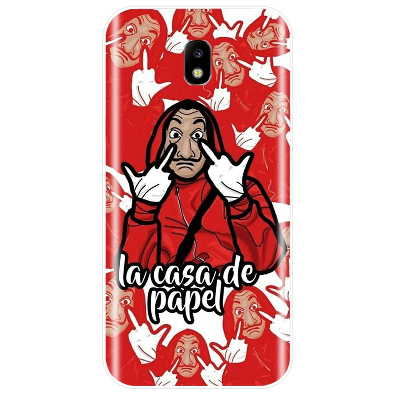 La casa de papel ТВ новоприбывшие крышка ТПУ чехол для телефона для samsung Galaxy J3 J4 J5 J6 J8 J5 J7 J5 J7