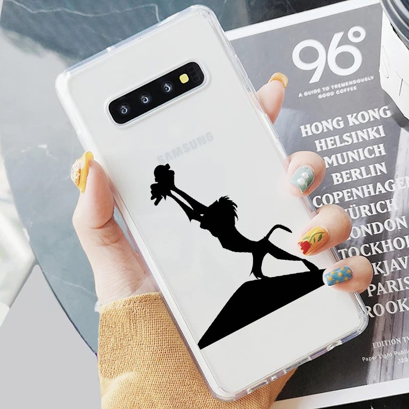 Король Лев simba Pumba Hakuna Matata мягкий чехол для телефона samsung S7 Edeg S8 S9 Plus S10+ S10E Lite A50 A70 NOTE8
