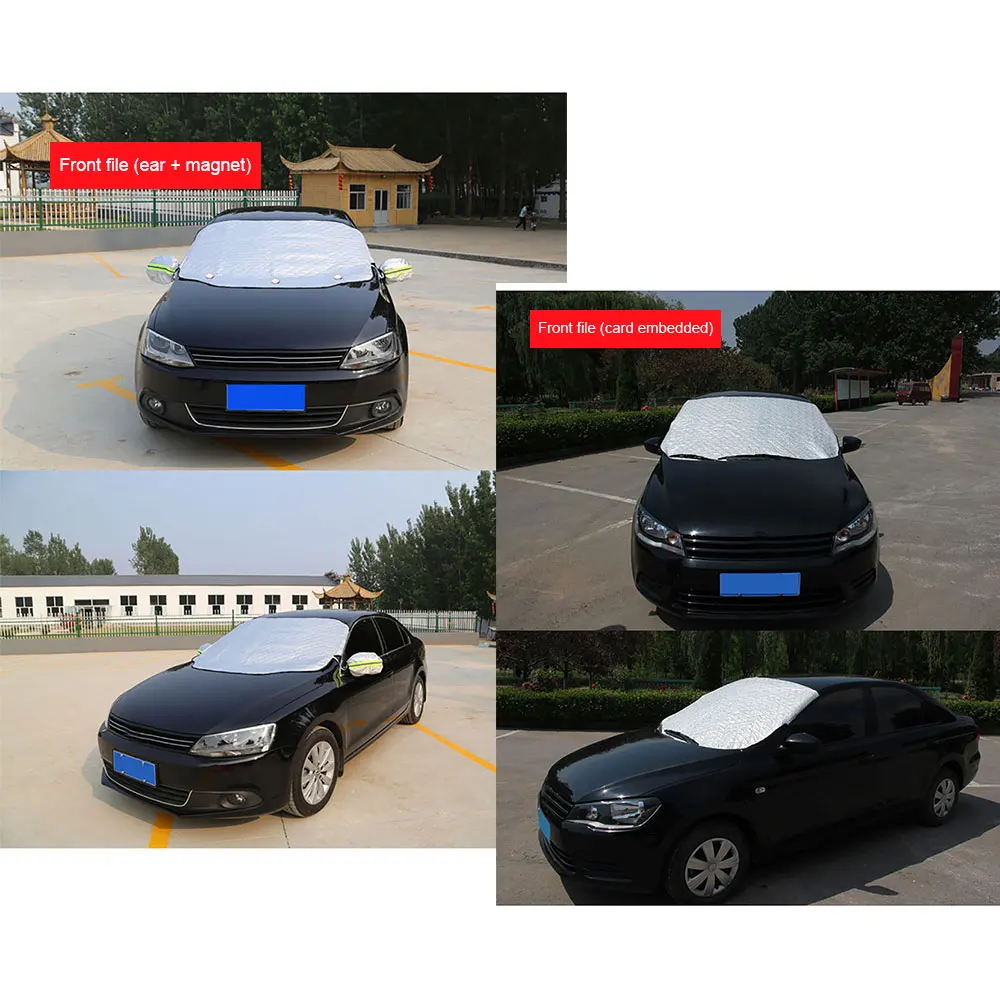 Автомобильный чехол на лобовое стекло автомобильный Снежный лед солнцезащитный