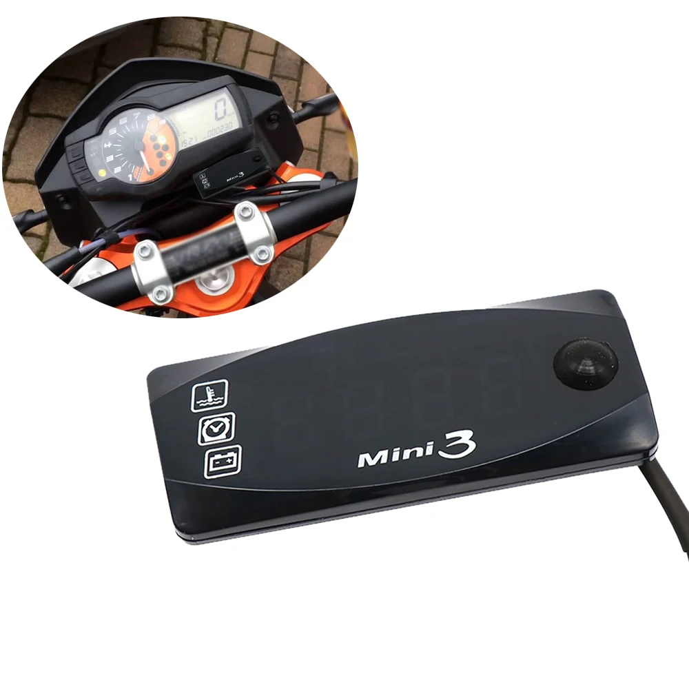 Цифровой Многофункциональный Универсальный мотоциклетный вольтметр Alconstar со