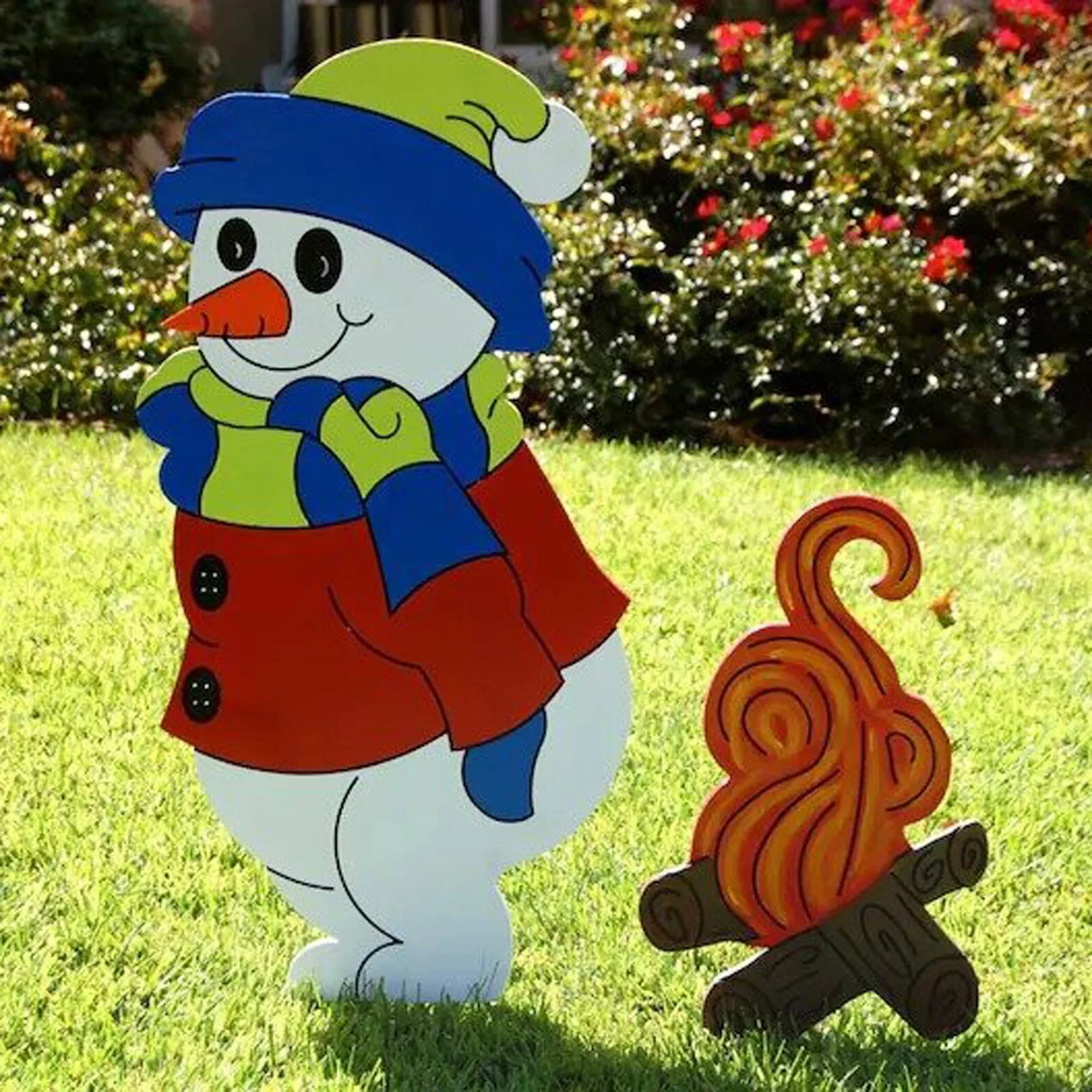 

2022 Christmas Garden Yard Santa Claus Decor Surprise And Interesting Decoration Christmas Yard Decoration Wood Art 30cm