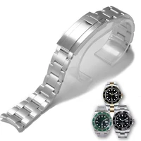 metal watchbands for for rolex submariner daytona men folding clasp strap watch accessories stainless steel watch bracelet chain
