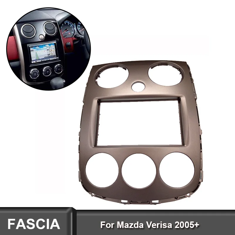 Автомобильный радиоприемник Fascia ДЛЯ MAZDA Verisa 2005 + DVD стерео панель с лицом аудио