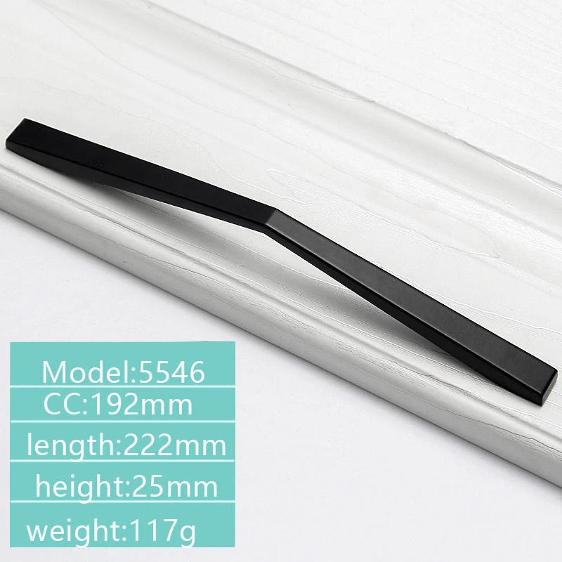 Черные ручки в американском стиле ручная мебель алюминиевые шкаф коробка для