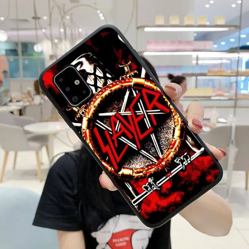 

Slayer Heavy Metal Rock Band Amazing Phone Case For Samsung Note 3 4 5 8 9 10 20 Pro Plus Prime Lite Mate 21 30 31 S Cover
