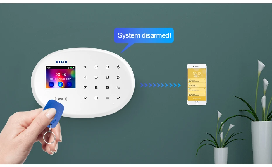 KERUI W20 беспроводной Smart keybord RFID SIM GSM охранный датчик домашняя система охранной сигнализации IOS Android приложение управление сенсорная клавиатура