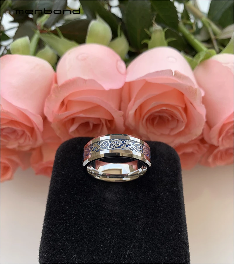 Кольца с вольфрамовым покрытием для мужчин и женщин обручальные удобные кольца 8