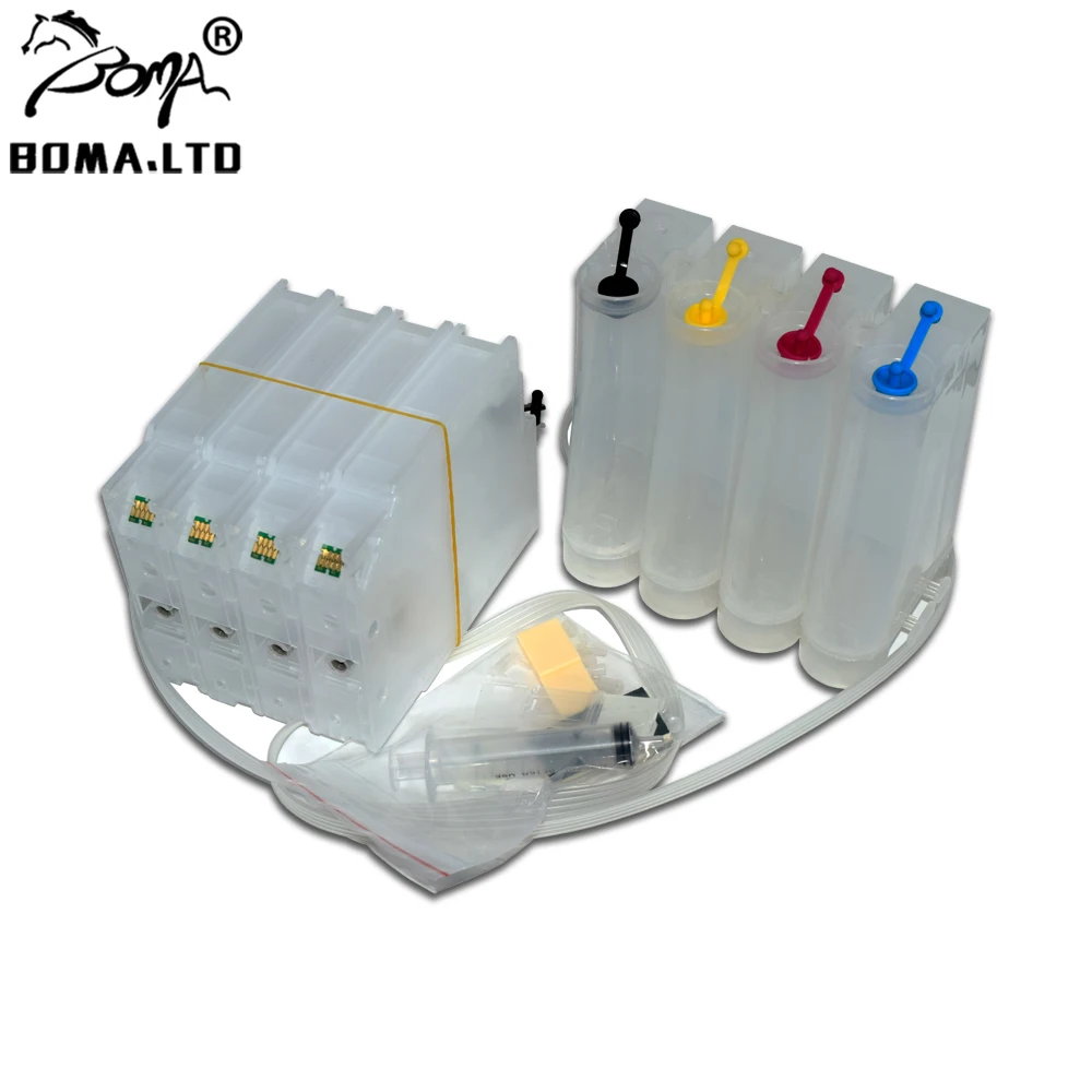 Система СНПЧ T7561 T7551 Bulk Ink с чипом автоматического сброса для EPSON WF-8010 WF8010 WF-8090 WF-8510