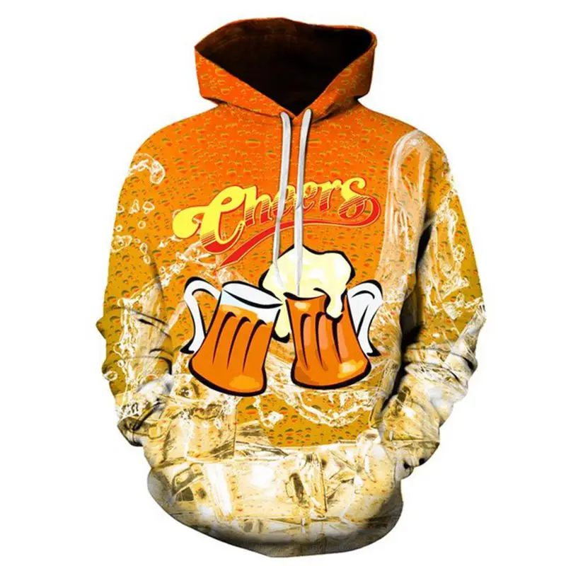 Новые модные толстовки с 3D принтом пиво/Драконий жемчуг/Токийский Гуль и другие