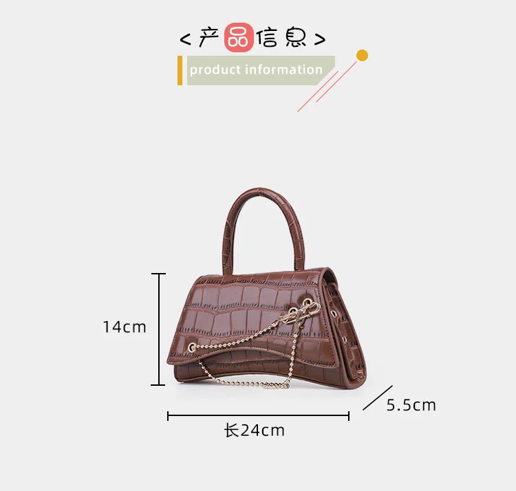 

[EAM] Women New Luxury Handbag Quality PU Leather Flap Personality All-match Crossbody Shoulder Bag Fashion Tide 2021 18A3721