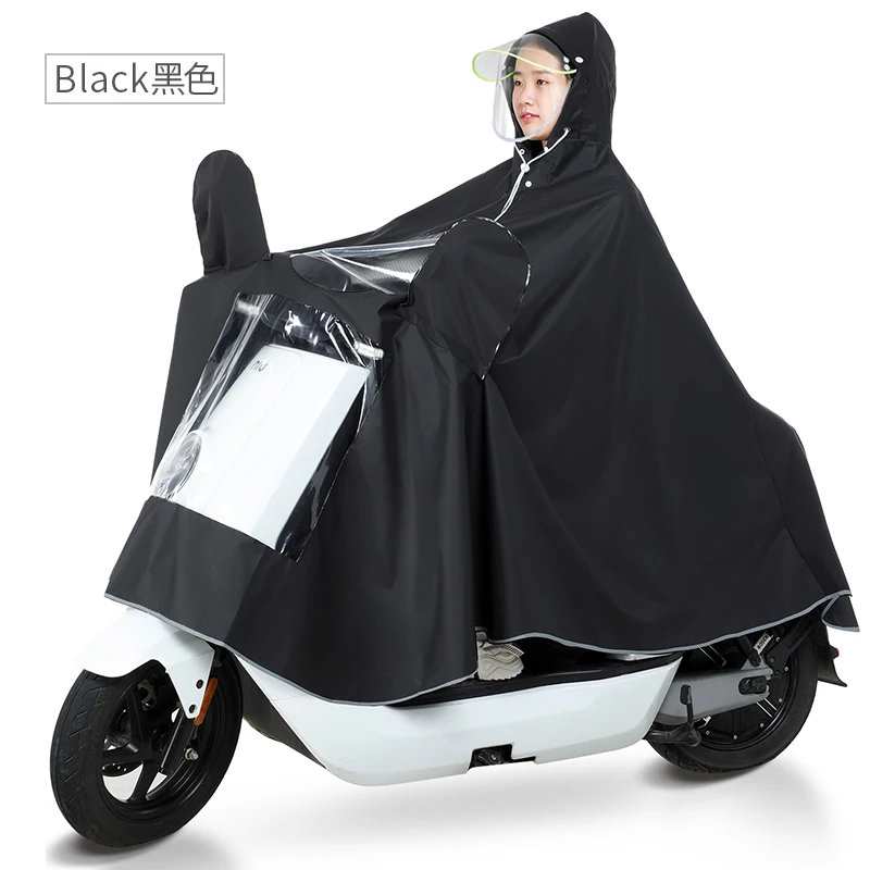 Длинное уличное пончо с капюшоном портативное розовое водонепроницаемое