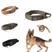 dog collar and leash military tactical pets dog collars leash control handle training pet dog collar for small large dogs