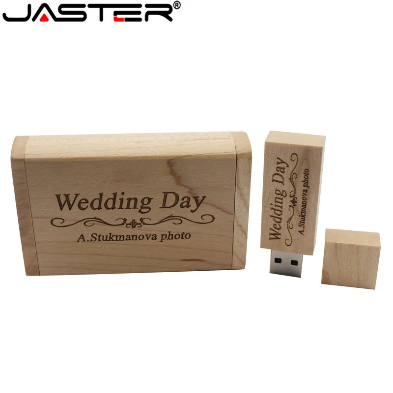USB-флеш-накопитель JASTER wodden деревянный с коробкой 4/8/16/32/64/2 0 ГБ | Компьютеры и офис