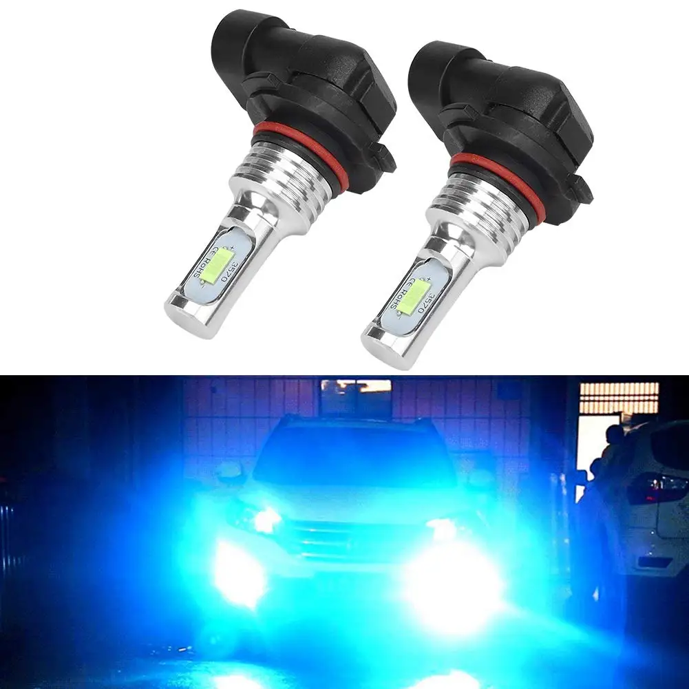

1Pair IP68 Highlight Decoding Lamp Car LED Fog Lamp Motorcycle Lamp 9006 HB4 80W 3570 2SMD 8000K Ice Blue Brake Signal Light