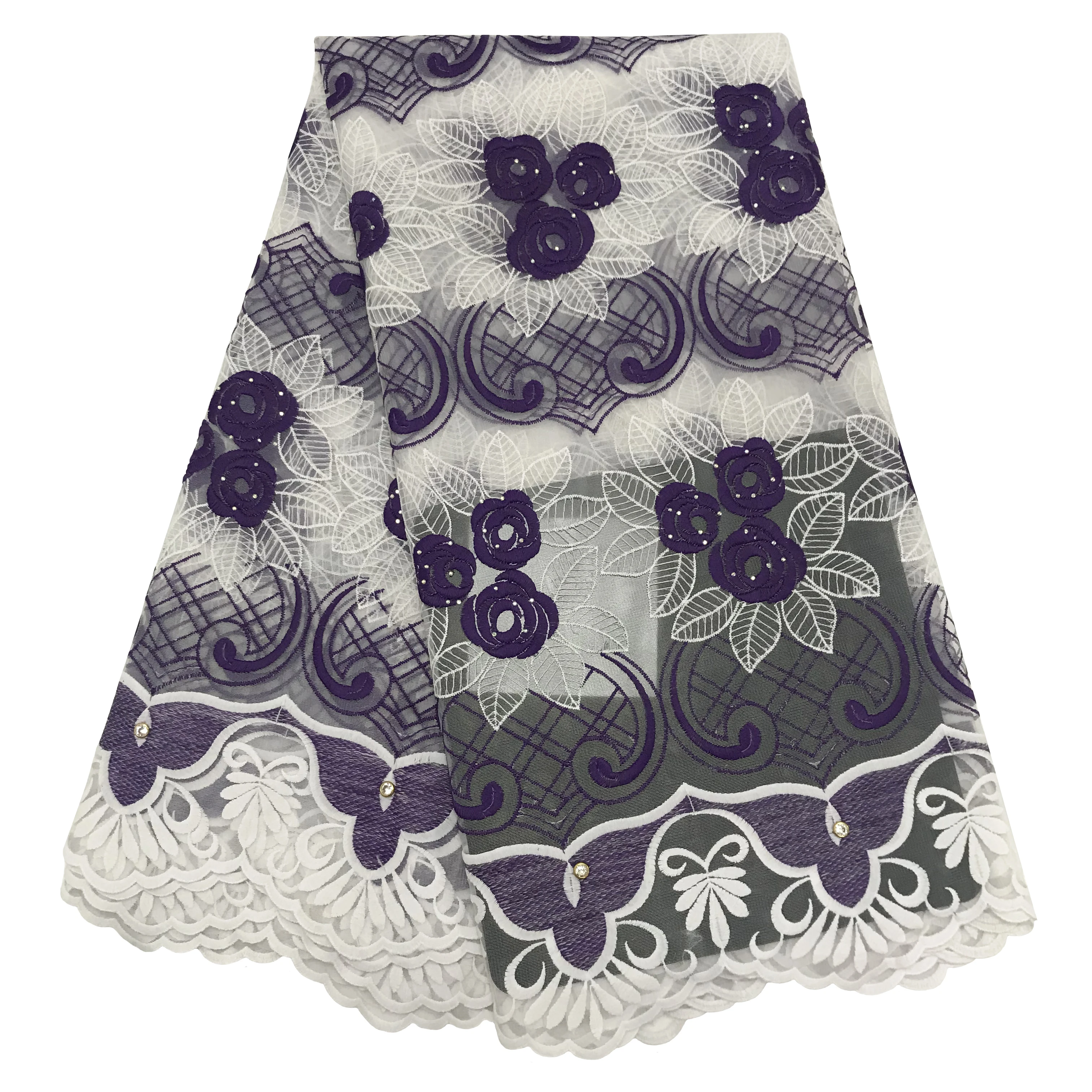 

Best selling Nigerian milk silk Lace Fabrics 2020 High Quality Tulle African embroideery Laces Fabric for Christmas party dress