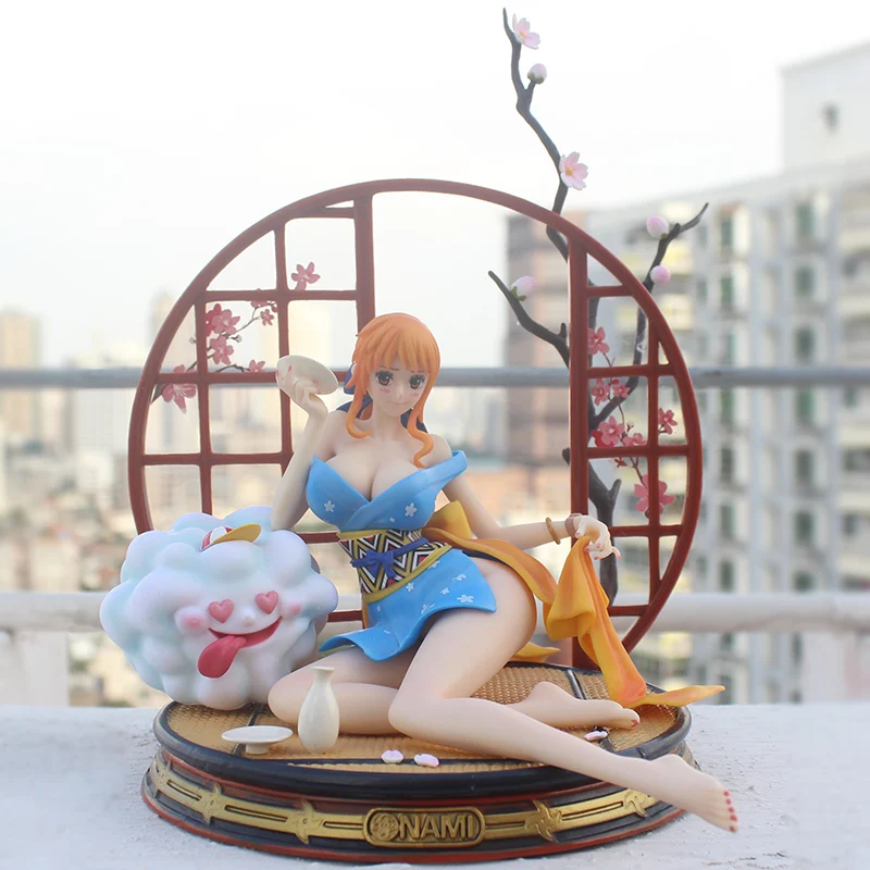 Аниме One Piece GK Sexy Girls 1/6 статуя кимоно Nami Ver. ПВХ Коллекционная модель фигурки |