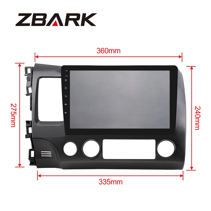 ZBARK 10 1 дюймов HD сенсорный экран автомобиля стерео Мультимедиа Радио плеер Mirrorlink