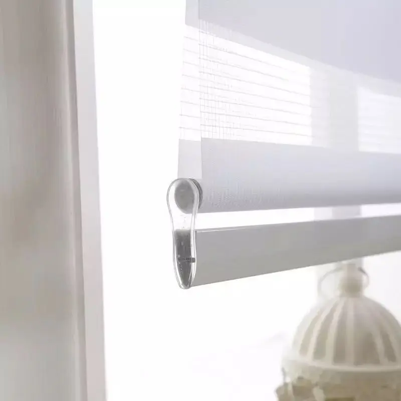 Полосатые двойные роликовые жалюзи Zebra с двойным дневным и ночным