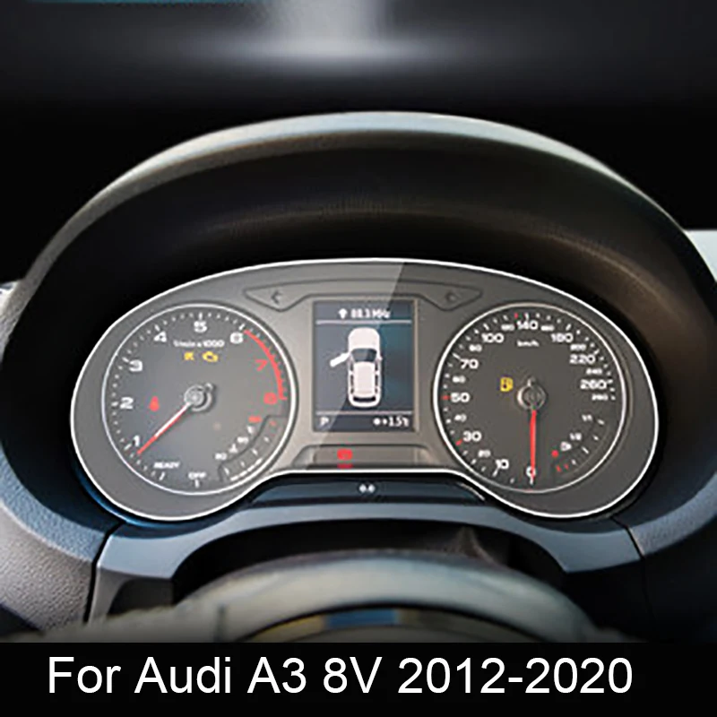 

Для Audi A3 8P 8V 2013-2019 Автомобильная внутренняя панель приборной панели, мембрана ЖК-экрана, фотография, защита от царапин