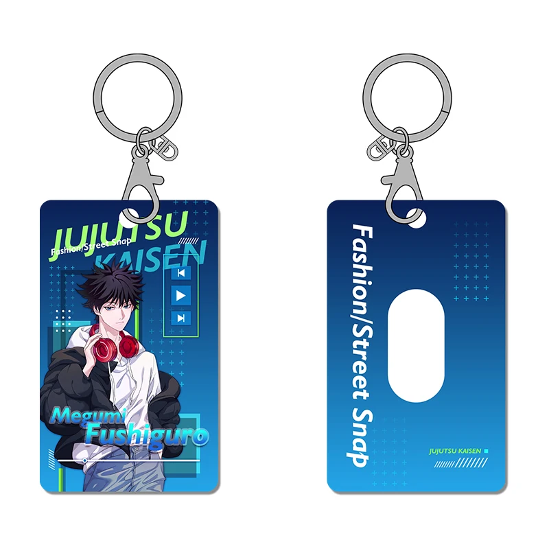 

Anime Jujutsu Kaisen Fushiguro Megumi Gojo Satoru Itadori Yuji Student ID Bus Bank Card Holder Keychain Card Case Pendant Toy