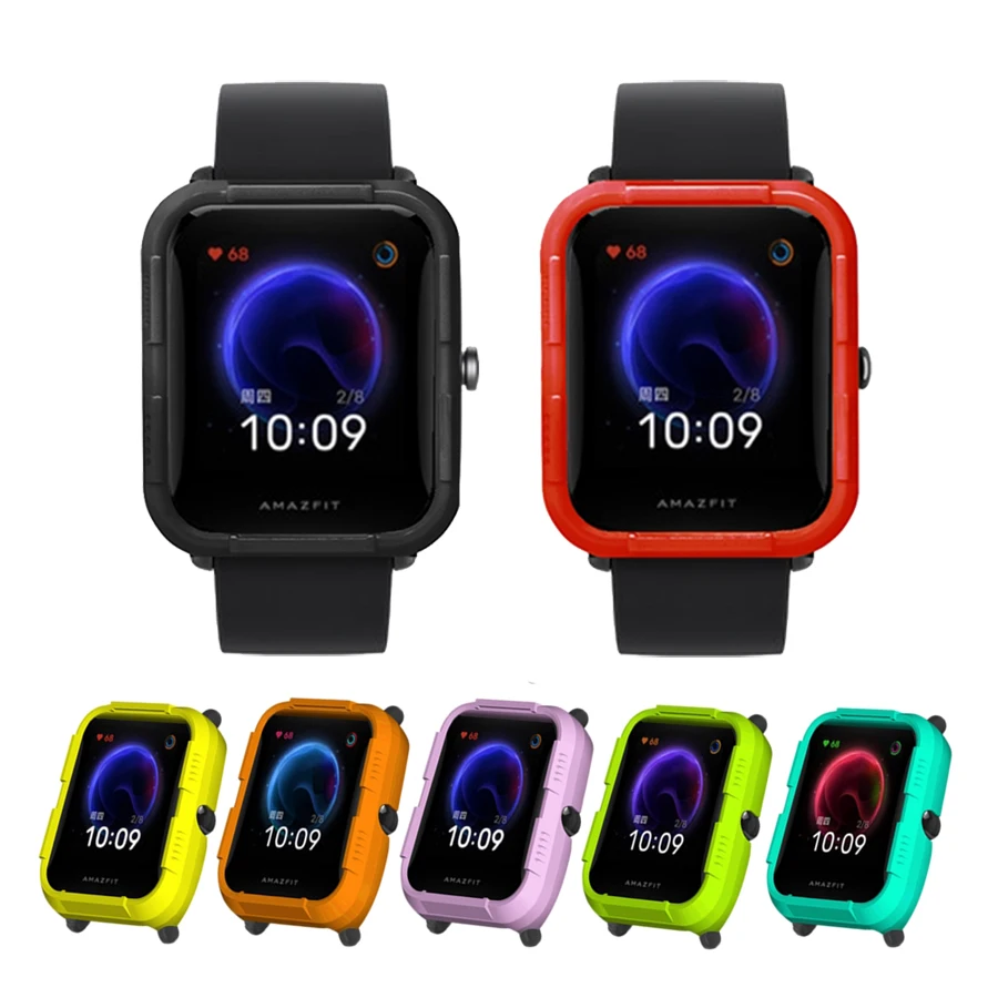 

Защитный чехол из поликарбоната для часов Amazfit Bip U, жесткий пластиковый защитный чехол-рамка для Xiaomi Huami Amazfit Bip U, бампер