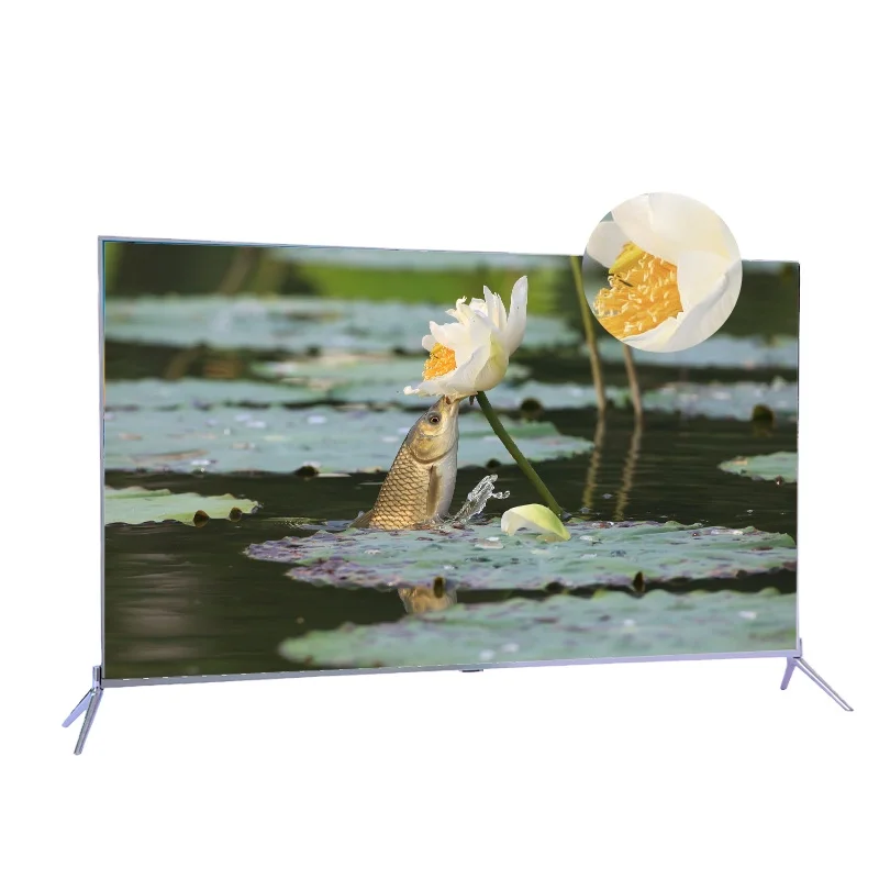 

big smart projector flat screen 4k tv with T2 S2 smart 50" tv