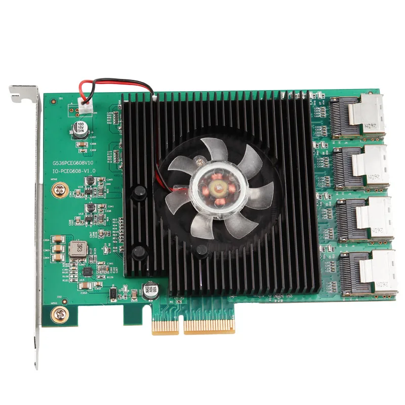PCI SATA Card контроллер 16 портов Express 3 0 SATA3 6 Гбит/с e Плата расширения контроллера для