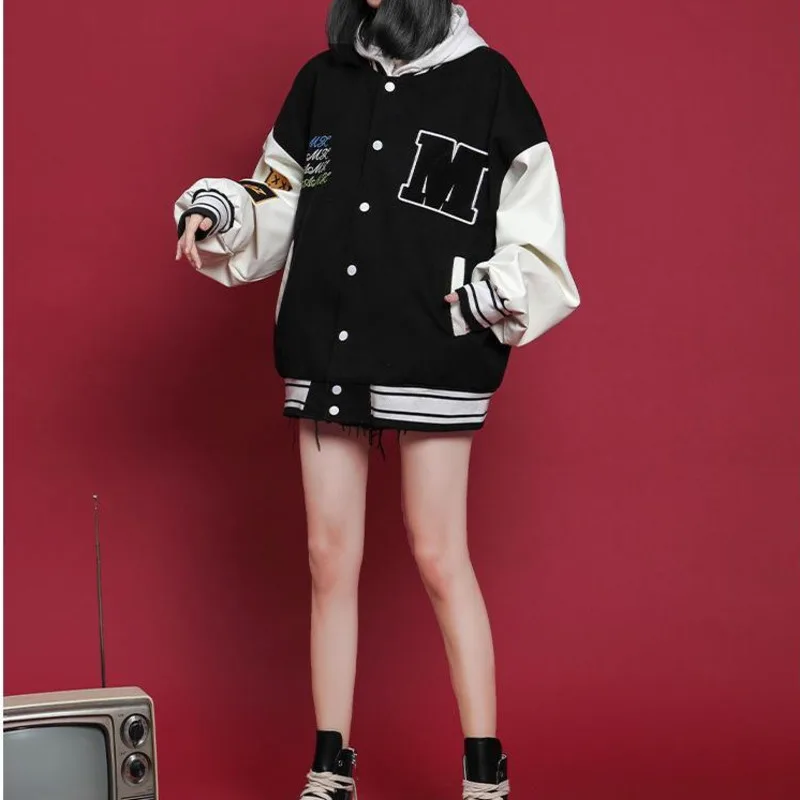 Весенне-осенняя бейсбольная куртка-бомбер в стиле США женская и мужская одежда с