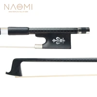 naomi violin bow 44 size carbon fiber bow white mongolia horsehair w ebony frog well balance