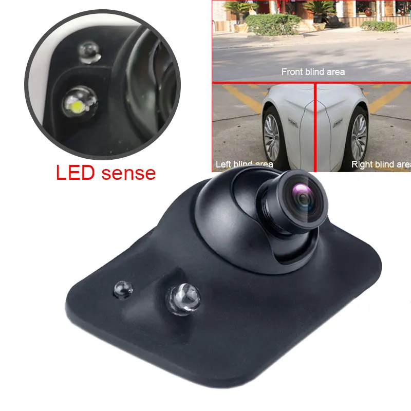 Camara Trasera Auto LED Night Vision HD CCD Car Rear/Front/Left/Right Side View Camera Universal Car Revere Camera