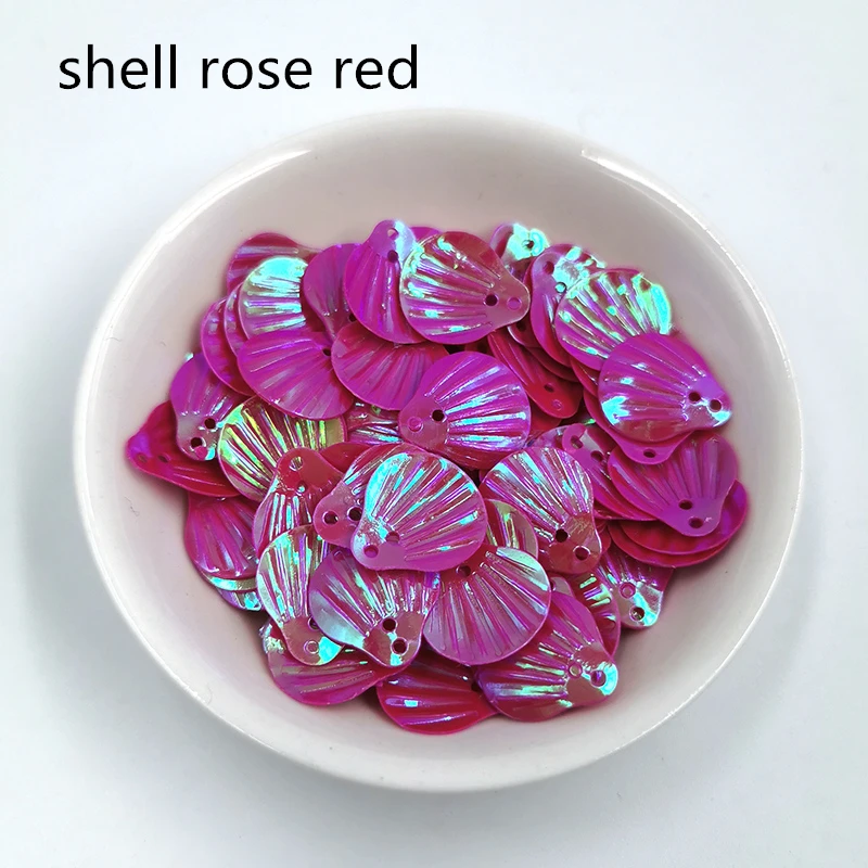 rose red 11 г/лот 13 мм оболочка ПВХ свободные блестки шитье ремесло Блестки для свадебного украшения одежды платье колпачки для обуви DIY аксессуар - Цвет: rose red