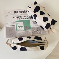 cute milk cow pencil case ins style pencil bag decoration storage bag girl kawaii stationery school supplies
