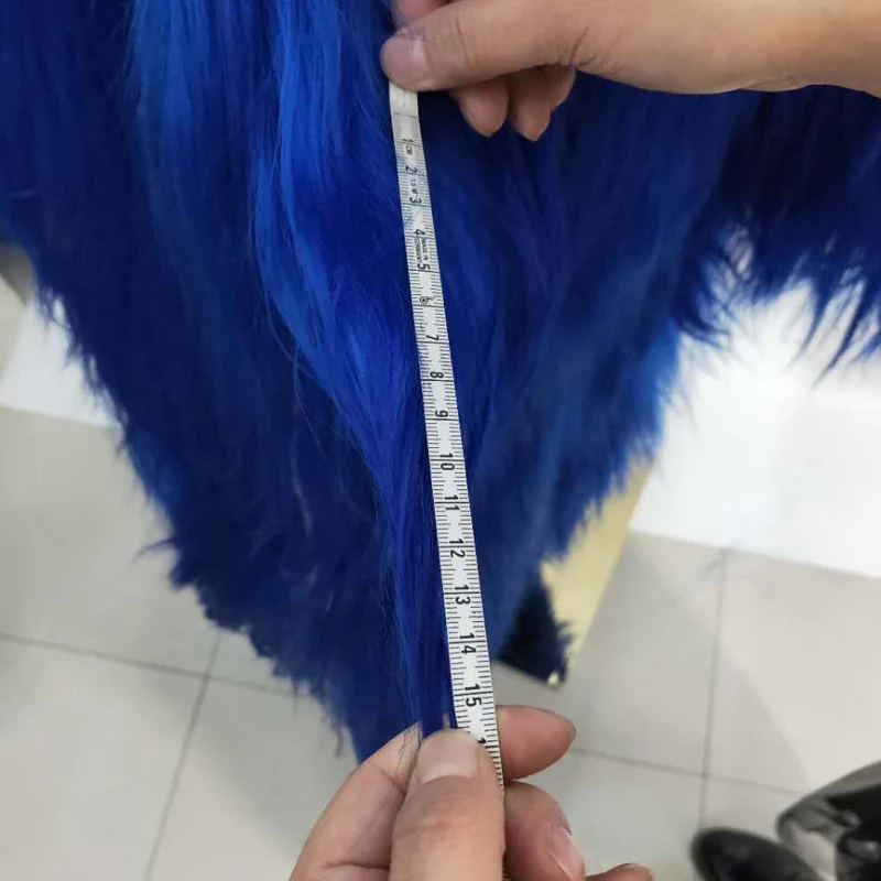 Low-priced clearance sale 90 cm length real sheepskin coat warm sexy fur coat model catwalk gold goatskin leather production