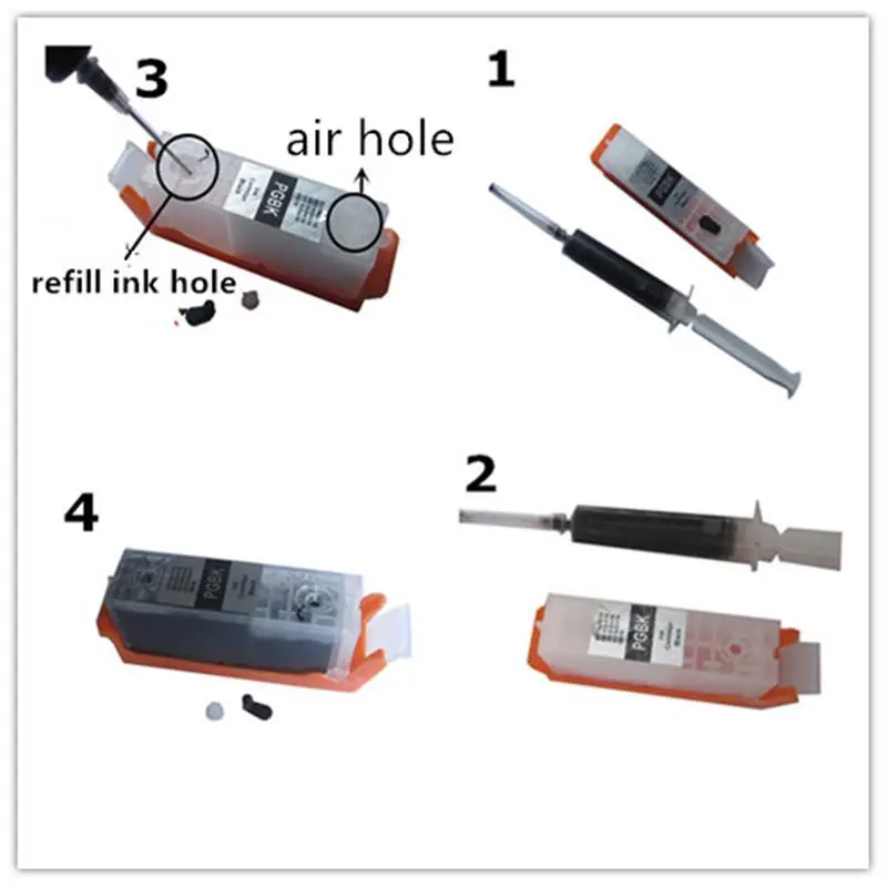 Refill PGI 480 481 XXL refillable ink cartridge permanent chip For canon TS704 TS6140 TS6240 TR7540 TR8540 TS9540 TS TR printer |