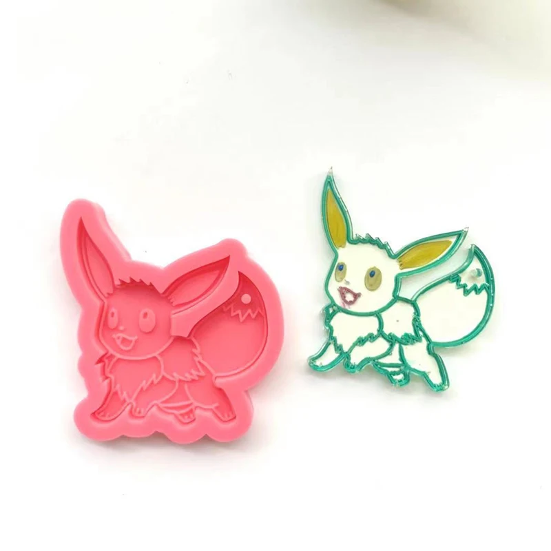 

Cute Squirrel Keychain Epoxy Resin Mold Earrings Pendant Casting Silicone Mould DIY Crafts Jewelry Casting Tool