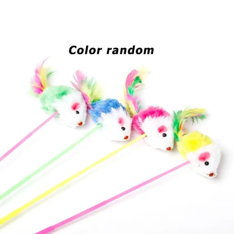 Плюшевая накладная мышь кошка игрушки тонкая работа долгий срок службы