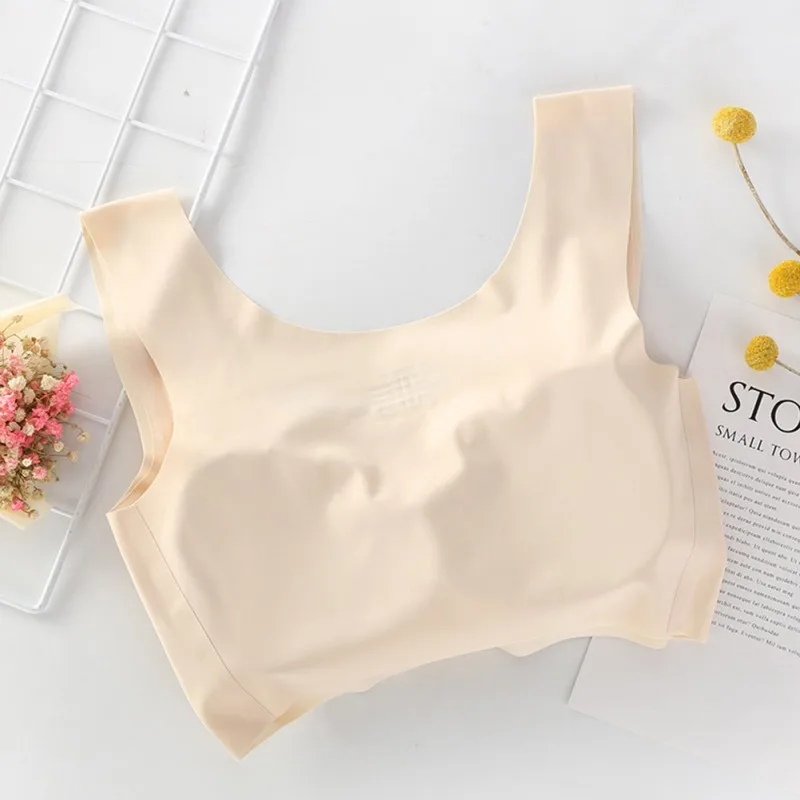 

Women Active Bras U-shaped Bra Seamless Underwear Women's Vest Padded Camisole Women Wireless Crop Top