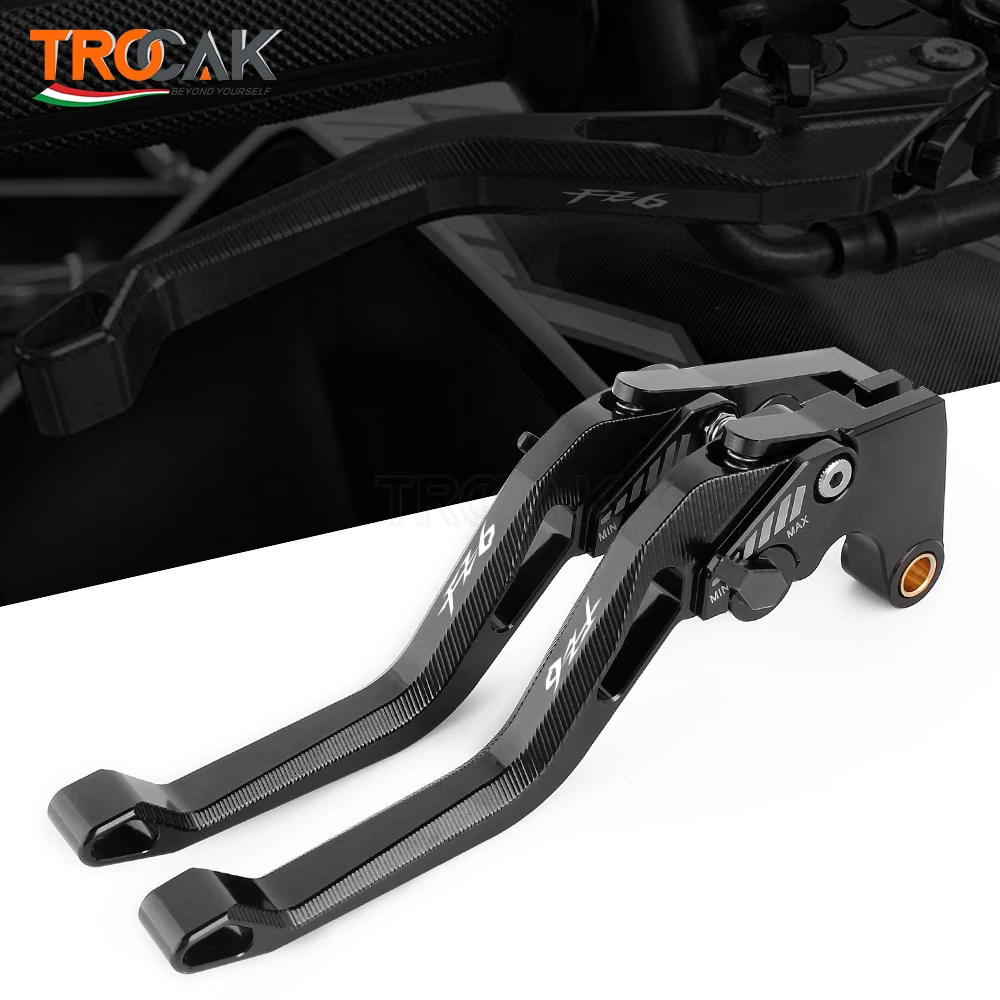 Рычаги руля тормоза и сцепления для мотоцикла логотип FZ6 YAMAHA FAZER FZ6R FZ 6 2004 2010 6R 2009 2017