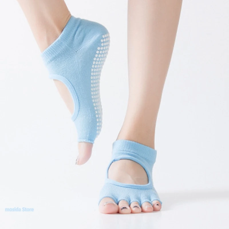 

100pair Hot style halter Toe yoga socks non-slip yoga socks breathable selling sports