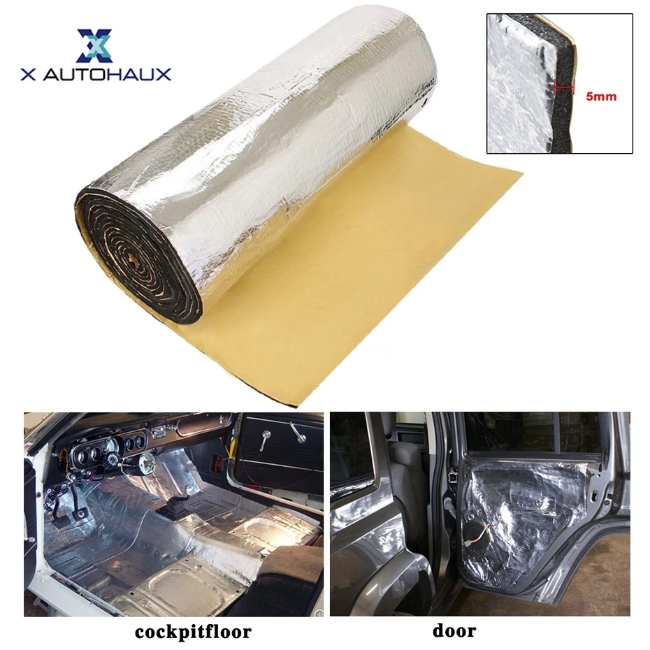 X Autohaux толщина 5 мм 200/300/500 см * 100 Автомобильный капот звукоизоляция двери