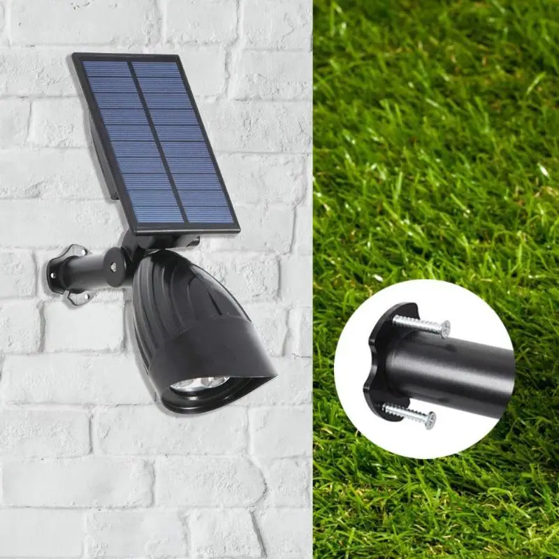 

3/7 LED Solar light Lamp Powered Adjustable Solar Spotlight In-Ground IP65 Waterproof Landscape Wall Light Outdoor Lighting