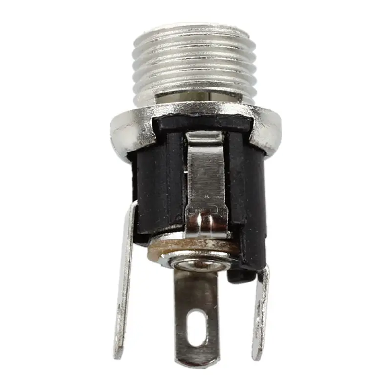 

HLZS-5 Pcs 5.5mmx2.1mm DC Power Jack Socket Female Panel Mount Connector