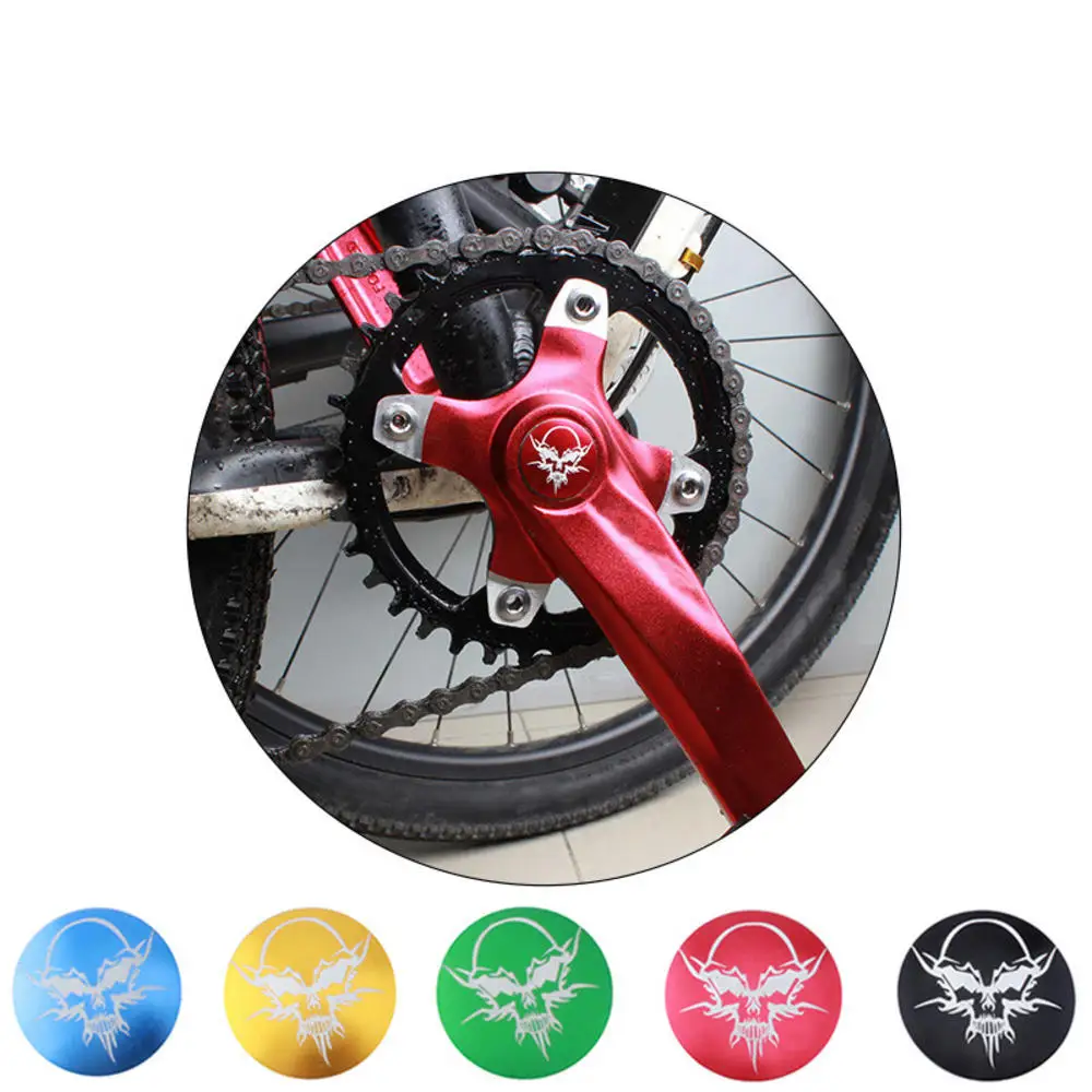 Велосипедный Спорт Череп Зубы Плиты крышка шатуна Дорога Горный велосипед MTB